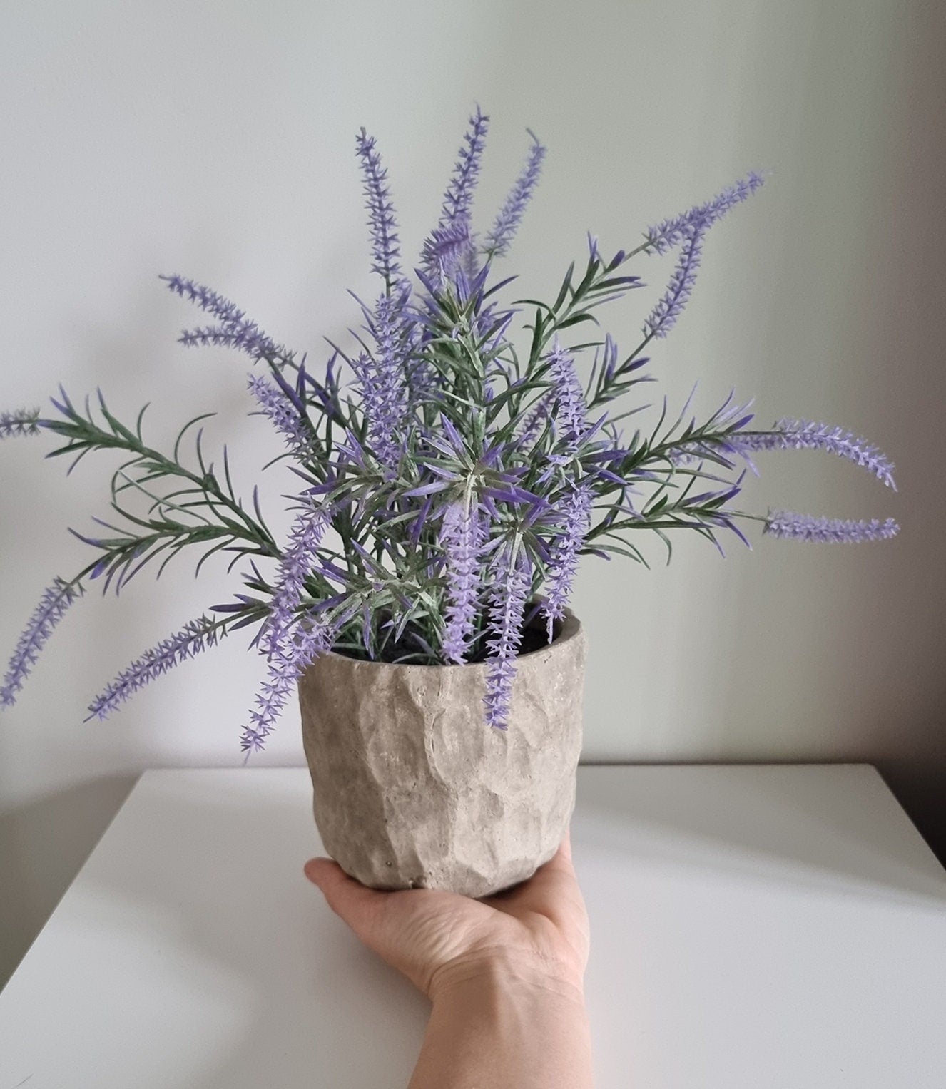 Realistic Artifical Lavender Potted Plant