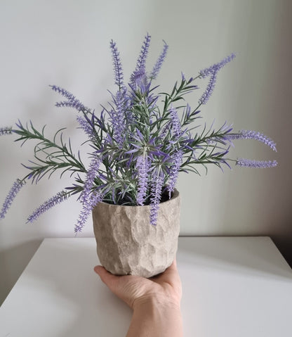 Realistic Artifical Lavender Potted Plant