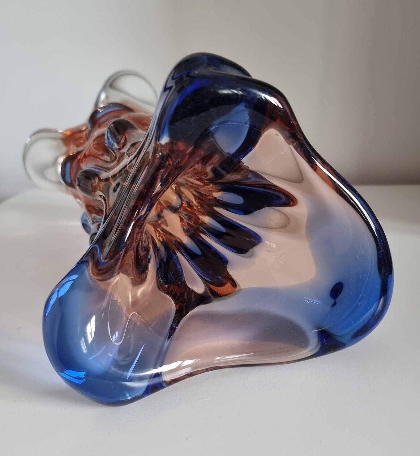 Mid-Century Mstisov 'Niagara' Art Glass Vase Designed By Karel Zemek