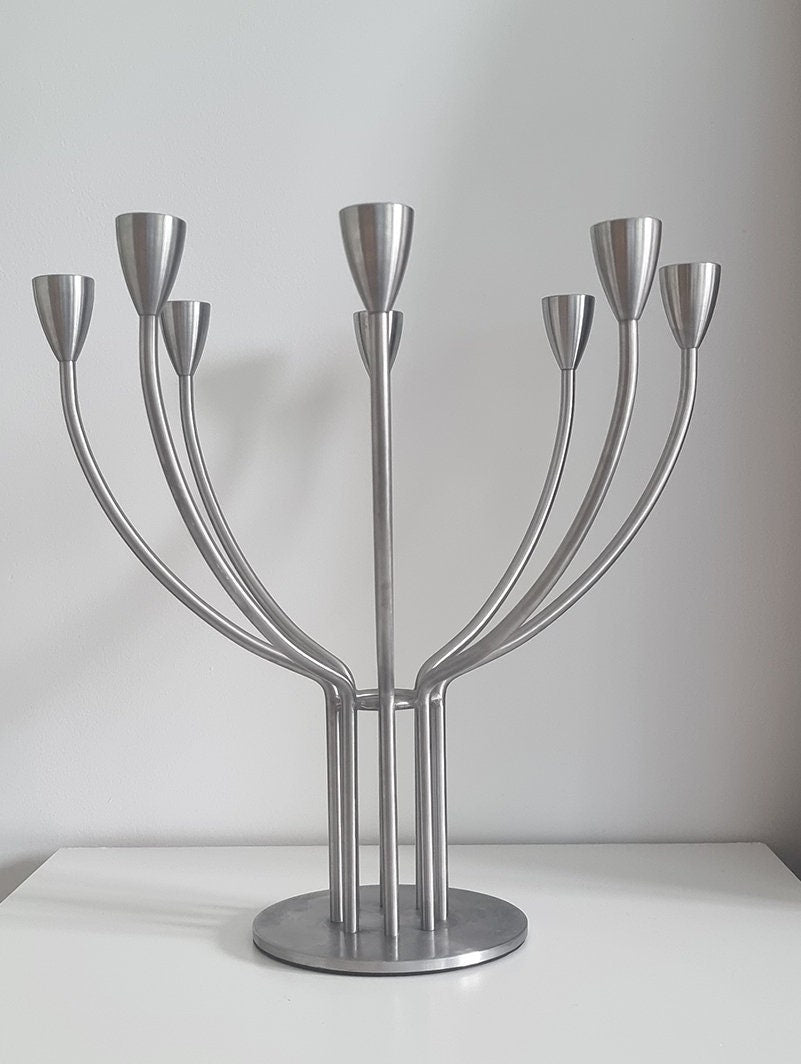 Vintage Ikea Stockholm 8 Arm Candelabra Designed By M. Hagberg & K. Hagberg