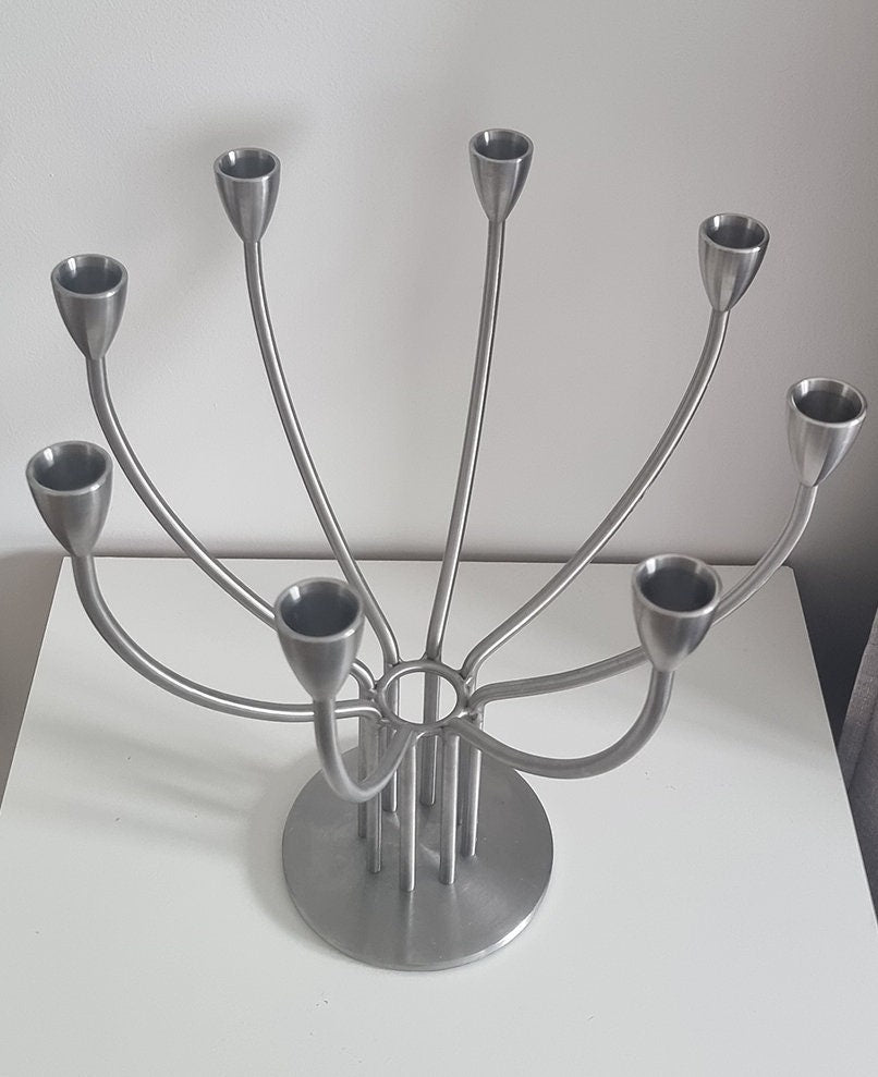 Vintage Ikea Stockholm 8 Arm Candelabra Designed By M. Hagberg & K. Hagberg