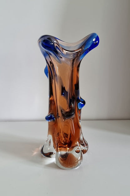 Mid-Century Mstisov 'Niagara' Art Glass Vase Designed By Karel Zemek