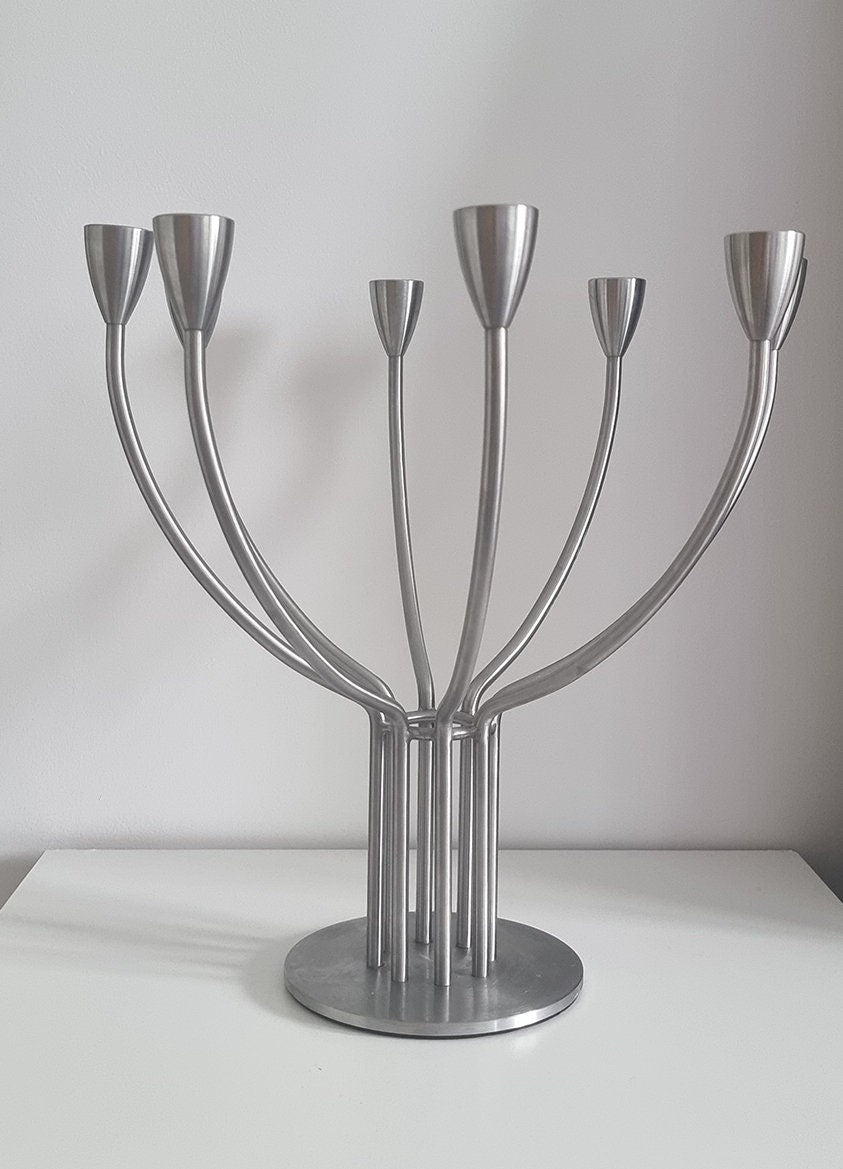 Vintage Ikea Stockholm 8 Arm Candelabra Designed By M. Hagberg & K. Hagberg