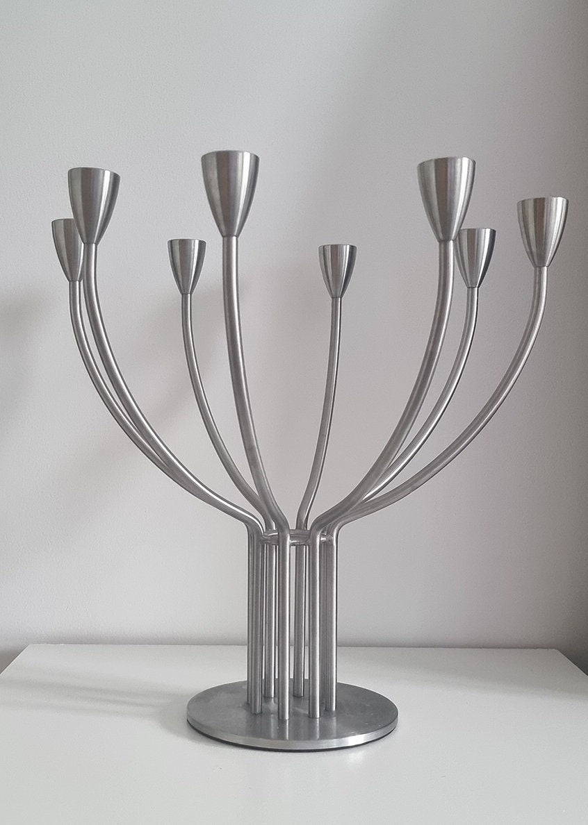 Vintage Ikea Stockholm 8 Arm Candelabra Designed By M. Hagberg & K. Hagberg