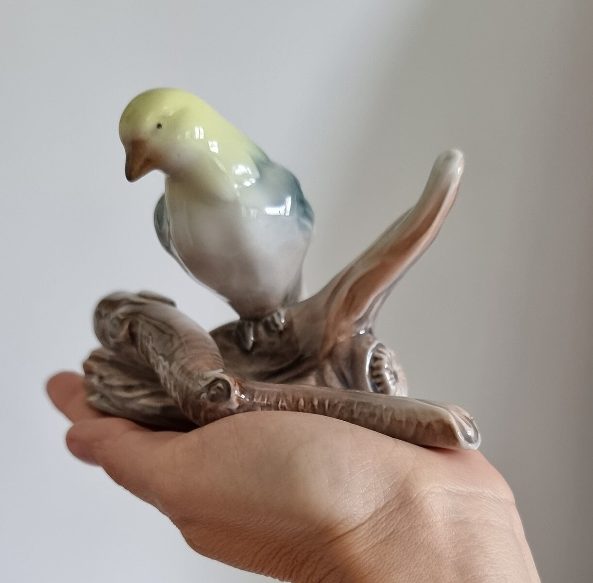 Vintage Spanish Porcegama Valencia Porcelain Bird Figurine