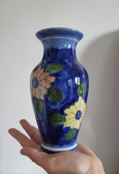 Vintage Hand Painted Floral Vase