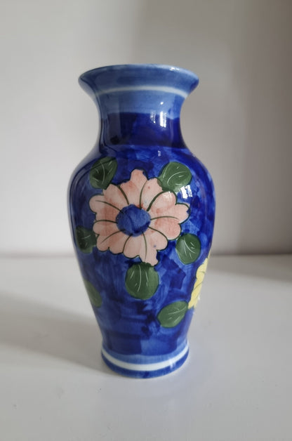 Vintage Hand Painted Floral Vase