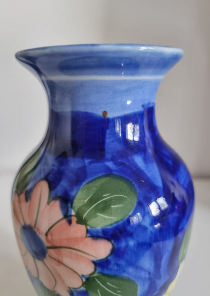 Vintage Hand Painted Floral Vase