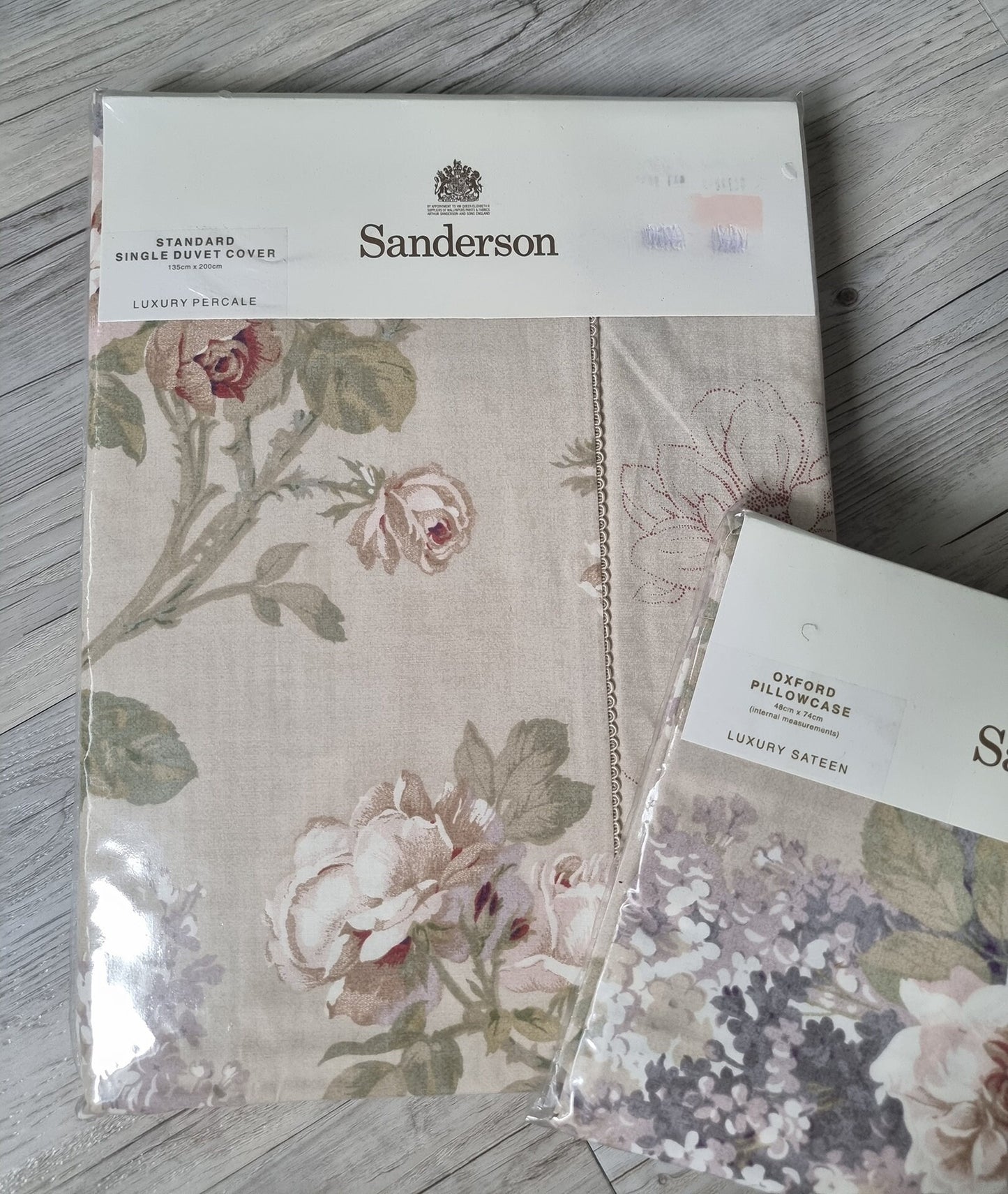 Vintage Sanderson 'Sorilla' Single Duvet Cover & Oxford Pillowcase