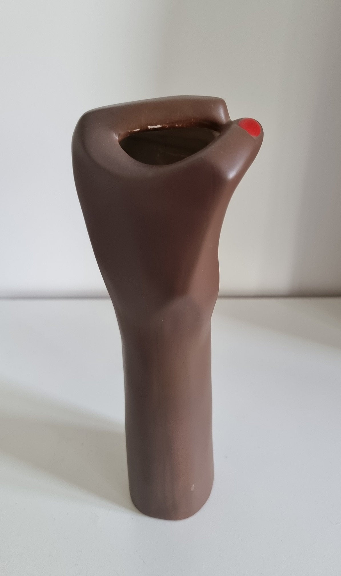 Modern Quirky Ceramic Hand Vase