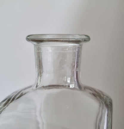 Vintage Glass Decanter With Stopper