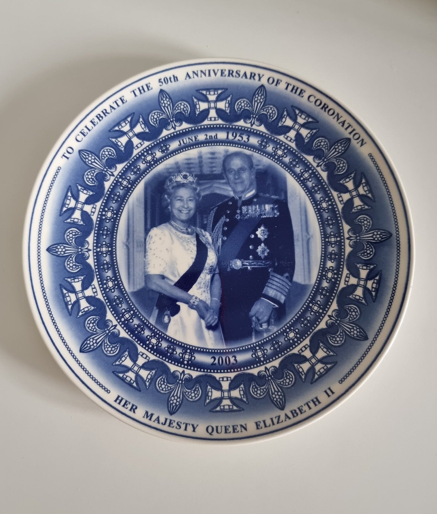 Wedgwood Queen's Ware Collectors Plate - 50th Anniversary Of The Coronation