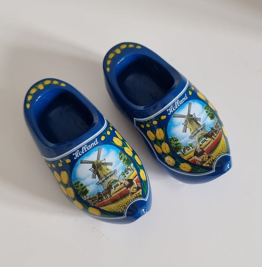 Vintage Dutch/Holland Small Wooden Clogs