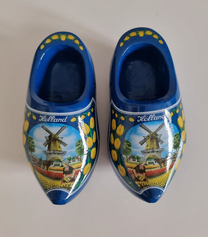 Vintage Dutch/Holland Small Wooden Clogs