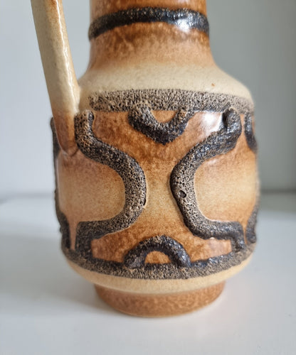 Mid-Century Modern VEB Haldensleben Ceramic Fat Lava Vase