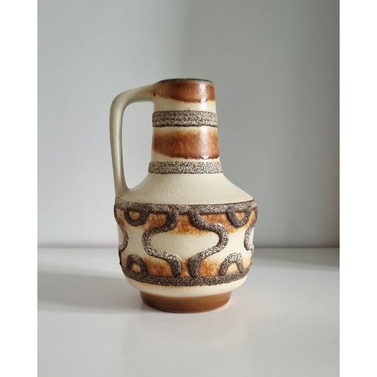 Mid-Century Modern VEB Haldensleben Ceramic Fat Lava Vase