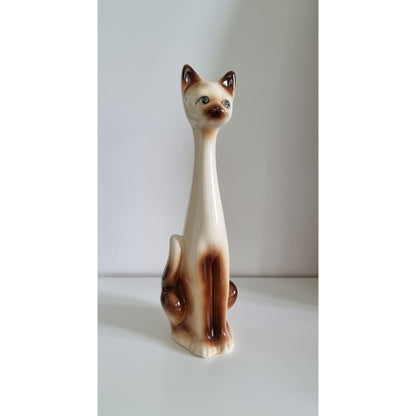 Mid-Century Kitsch Siamese Cat Figure/Ornament