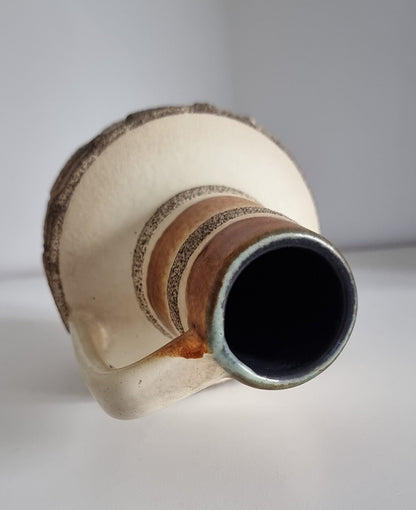 Mid-Century Modern VEB Haldensleben Ceramic Fat Lava Vase