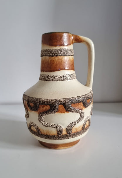 Mid-Century Modern VEB Haldensleben Ceramic Fat Lava Vase