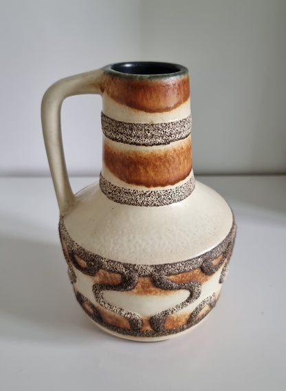 Mid-Century Modern VEB Haldensleben Ceramic Fat Lava Vase