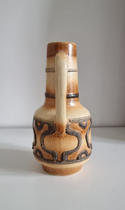 Mid-Century Modern VEB Haldensleben Ceramic Fat Lava Vase