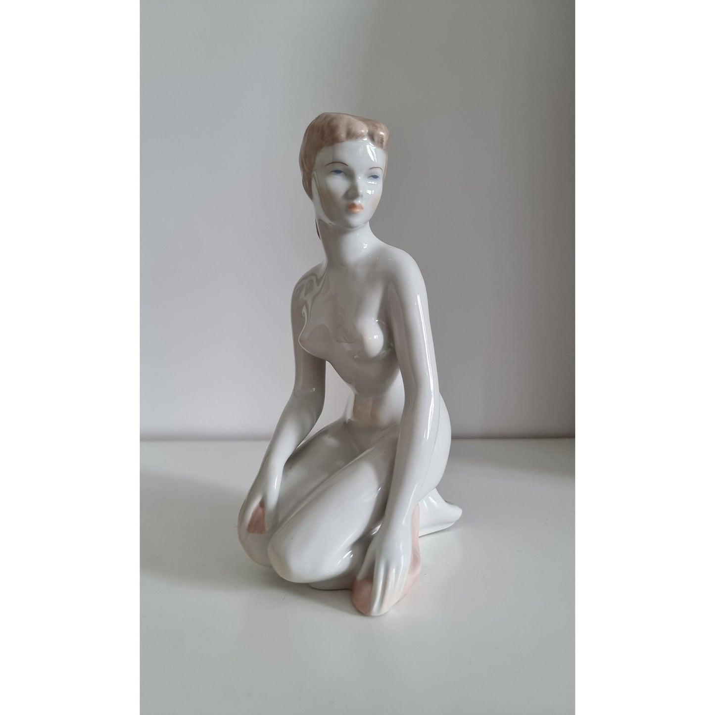 Vintage Aquincum Hungarian Porcelain Nude Woman Figurine