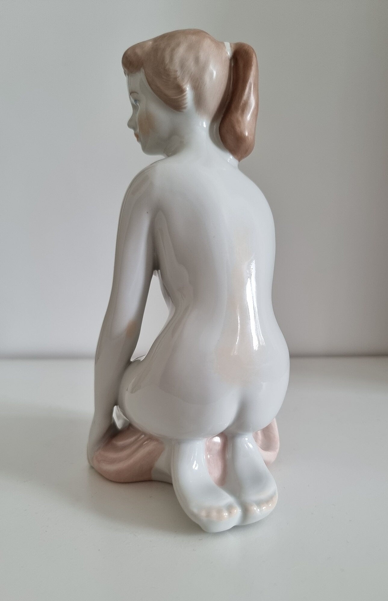 Vintage Aquincum Hungarian Porcelain Nude Woman Figurine