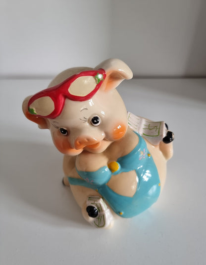 Retro Kitsch Ceramic Piggy Bank/Money Box