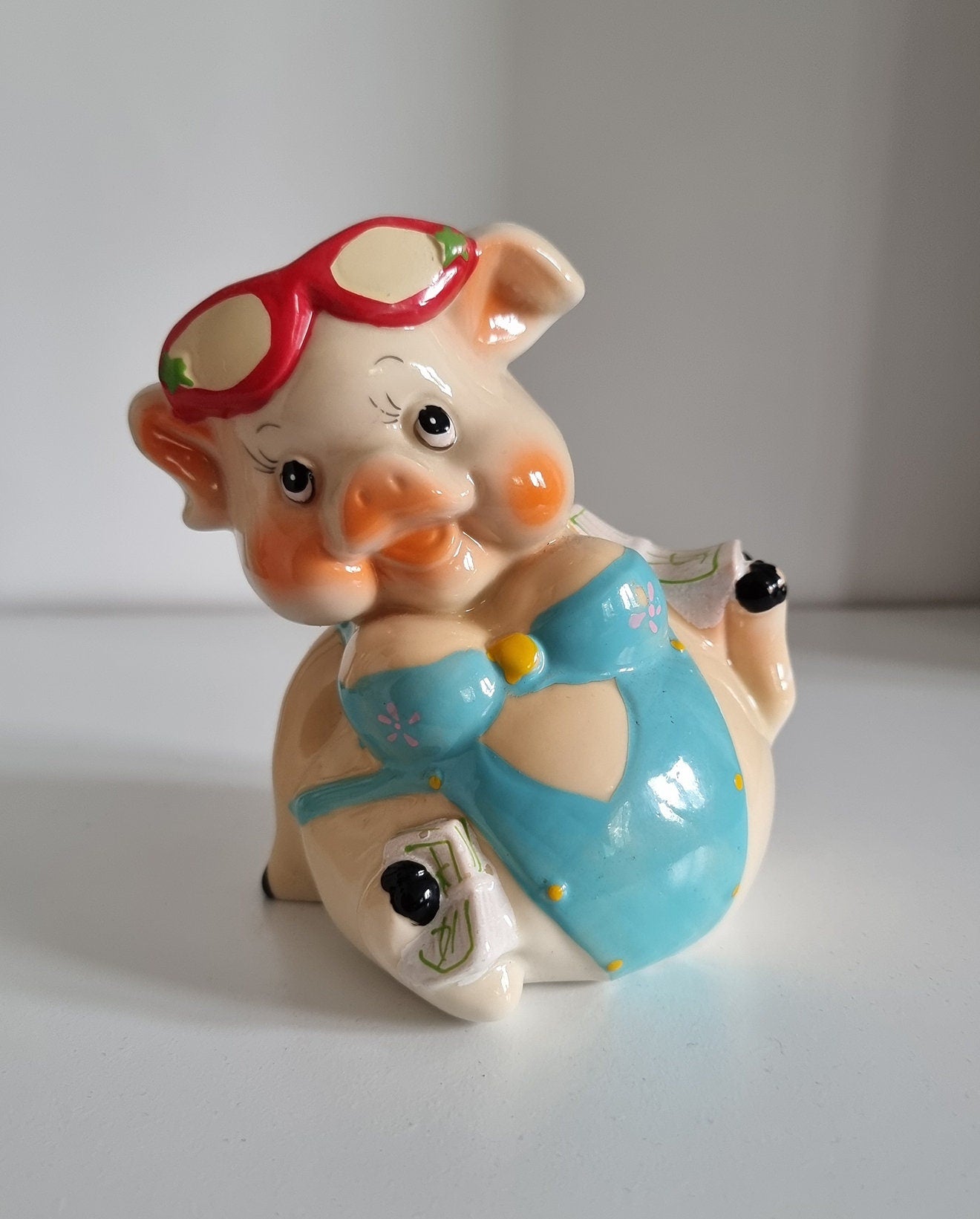 Retro Kitsch Ceramic Piggy Bank/Money Box