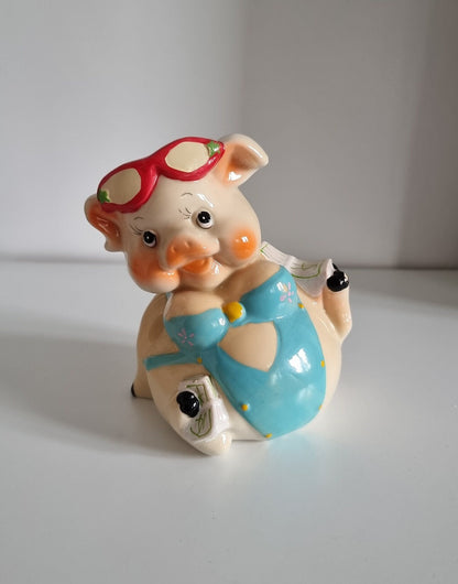 Retro Kitsch Ceramic Piggy Bank/Money Box