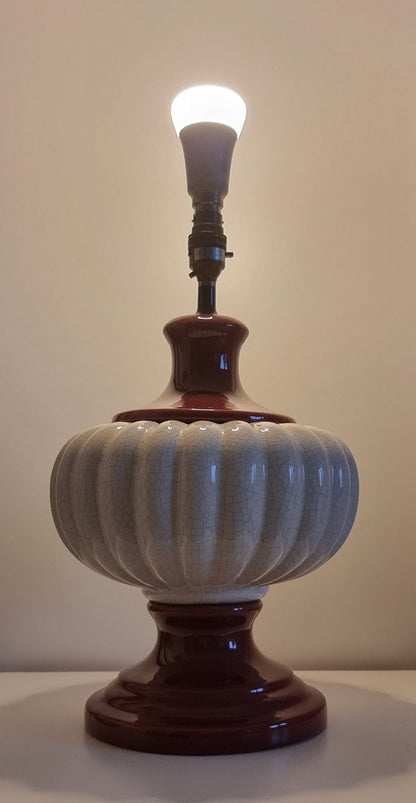 Large Vintage Ceramic Table Lamp Base