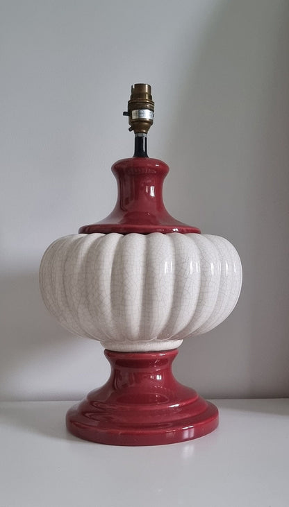 Large Vintage Ceramic Table Lamp Base