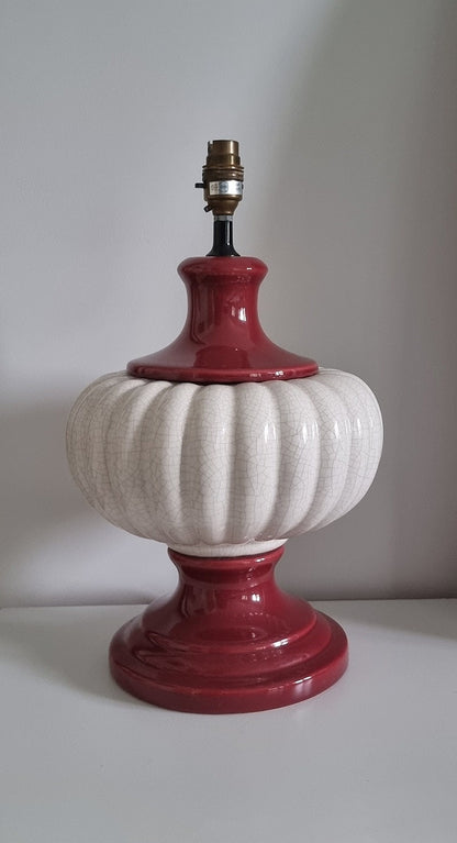 Large Vintage Ceramic Table Lamp Base