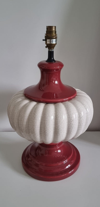 Large Vintage Ceramic Table Lamp Base