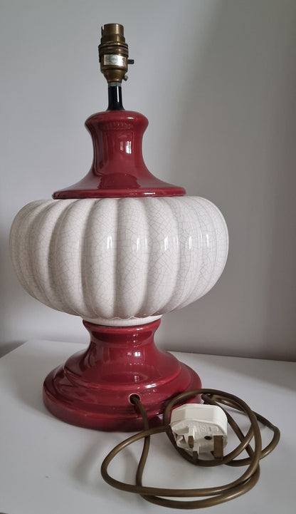 Large Vintage Ceramic Table Lamp Base