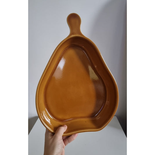 Vintage BCI Bretagne Pear Shaped Stoneware Oven/Serving Dish