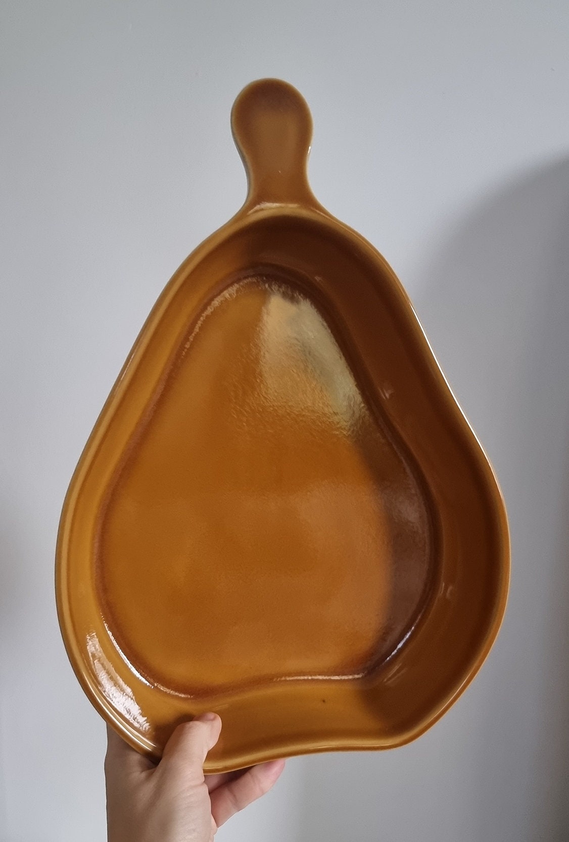 Vintage BCI Bretagne Pear Shaped Stoneware Oven/Serving Dish