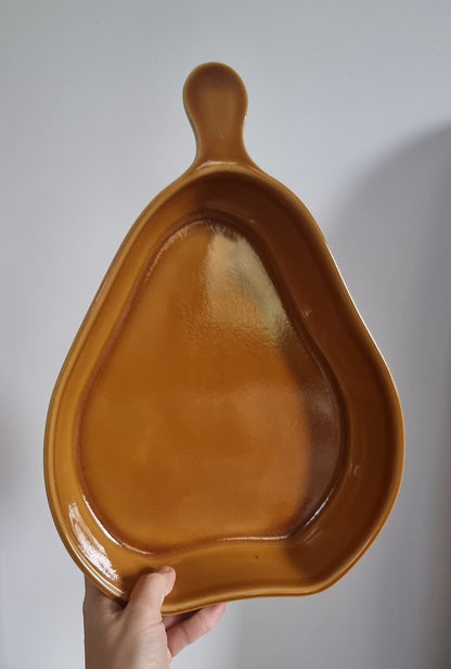 Vintage BCI Bretagne Pear Shaped Stoneware Oven/Serving Dish