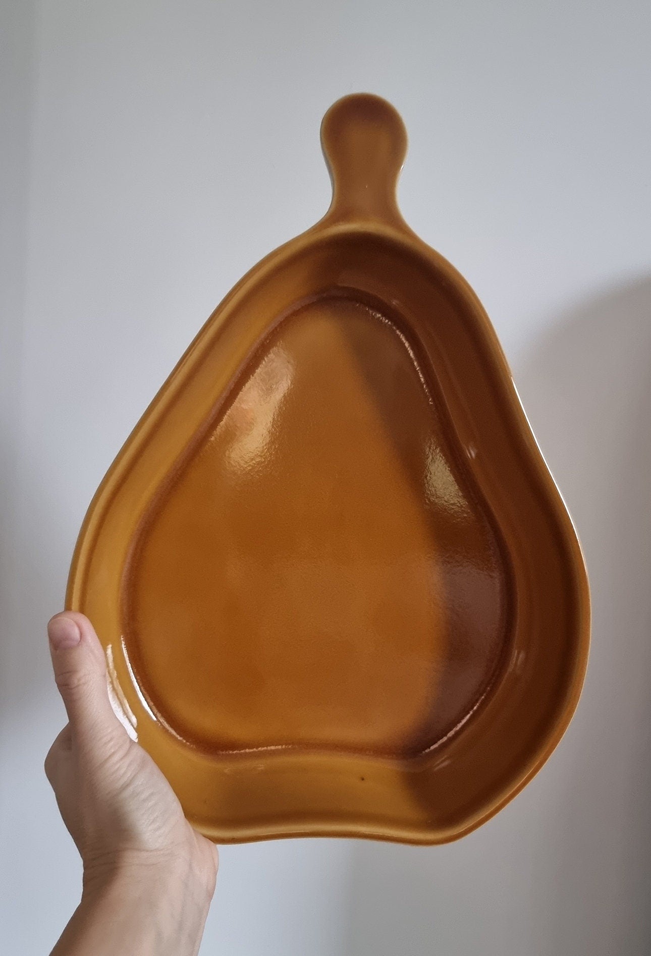 Vintage BCI Bretagne Pear Shaped Stoneware Oven/Serving Dish