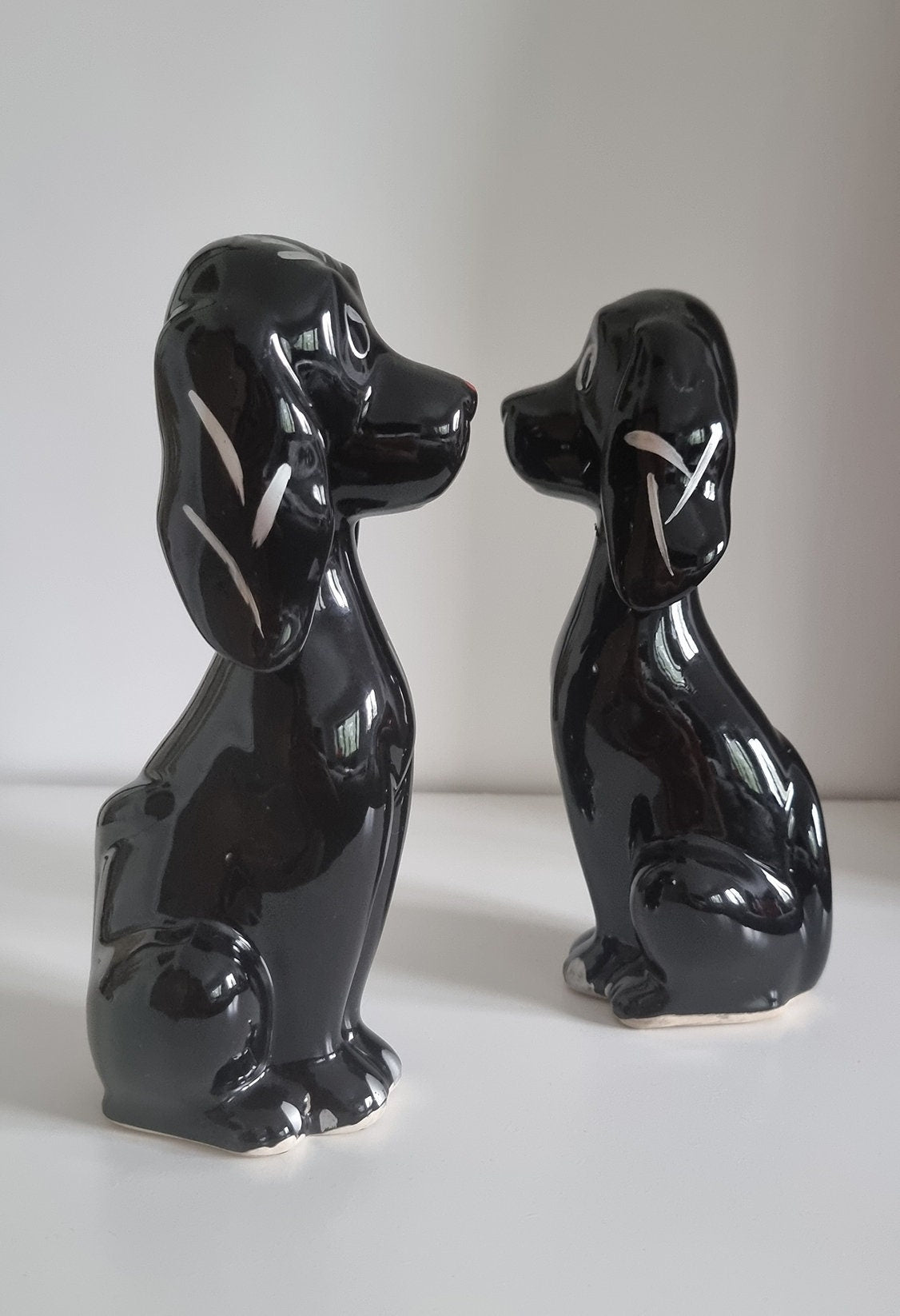 Pair Of Mid-Century Retro Dog Figurines