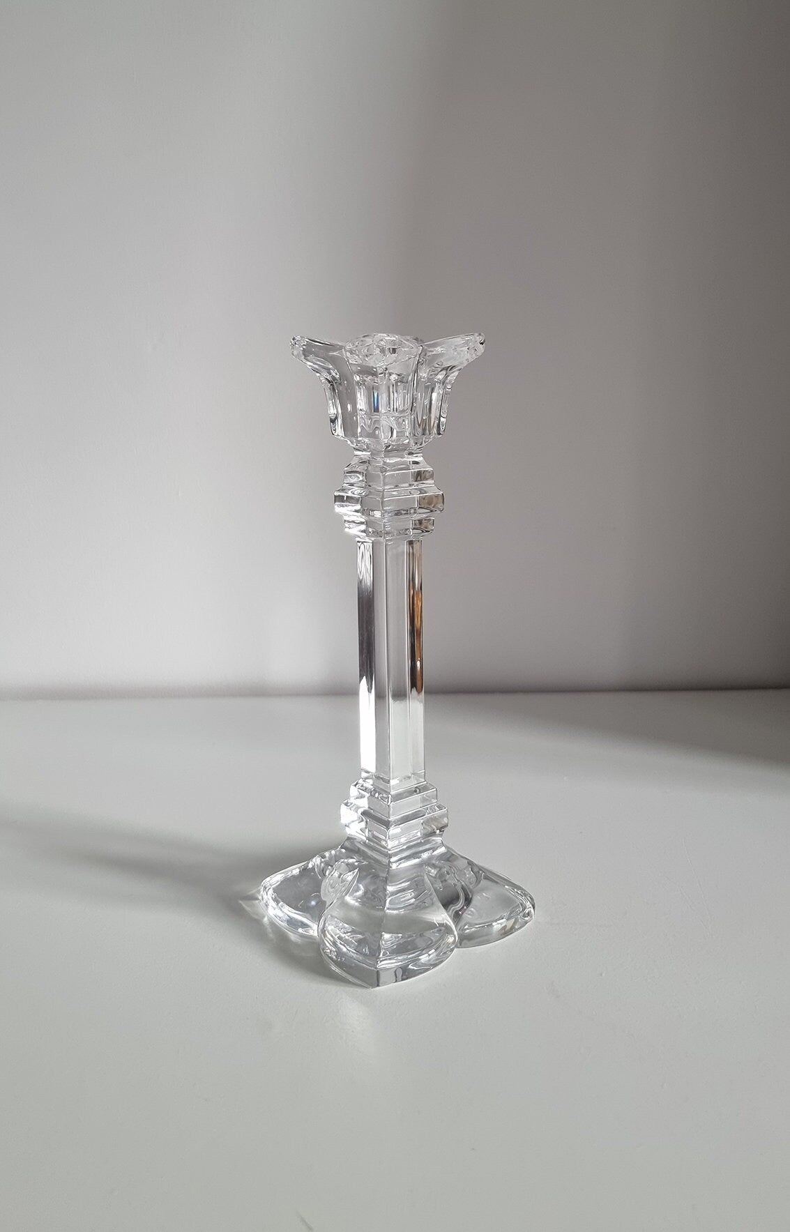 Vintage Nachtmann Crystal Candlestick Holder