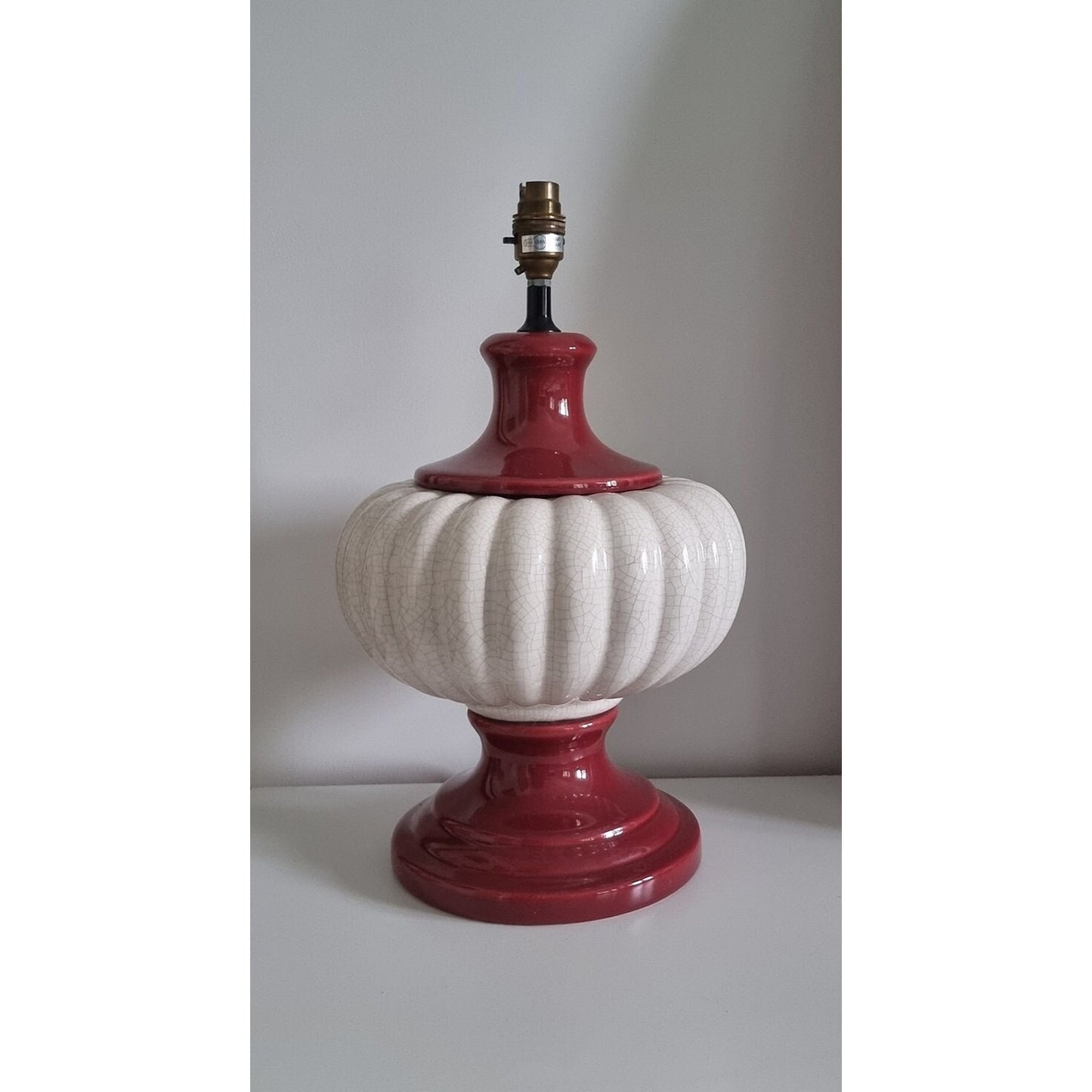 Large Vintage Ceramic Table Lamp Base