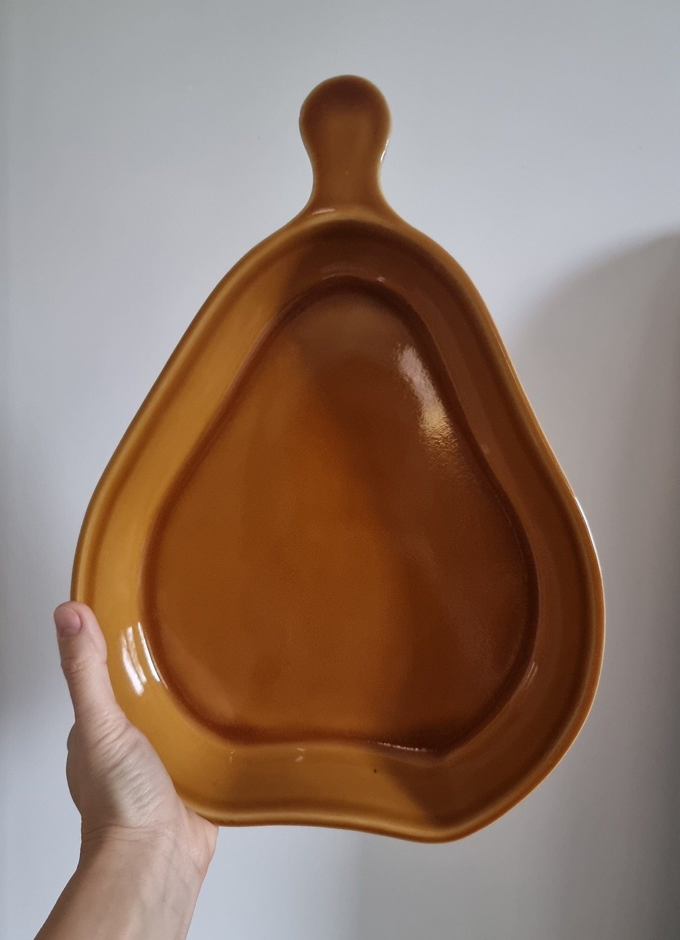 Vintage BCI Bretagne Pear Shaped Stoneware Oven/Serving Dish