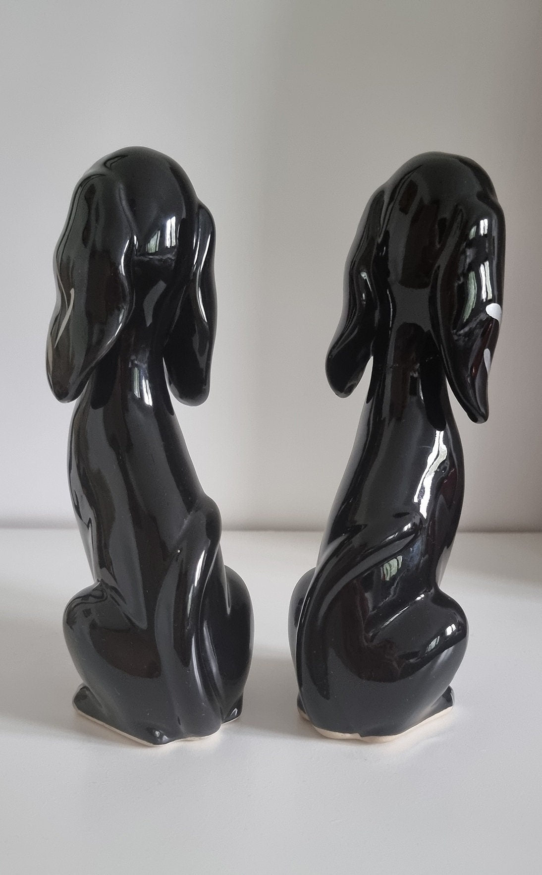 Pair Of Mid-Century Retro Dog Figurines