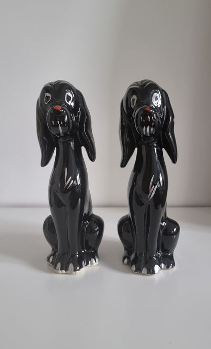 Pair Of Mid-Century Retro Dog Figurines