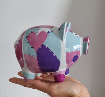 Large Ritzenhoff Designer Porcelain Piggy Bank - No Key