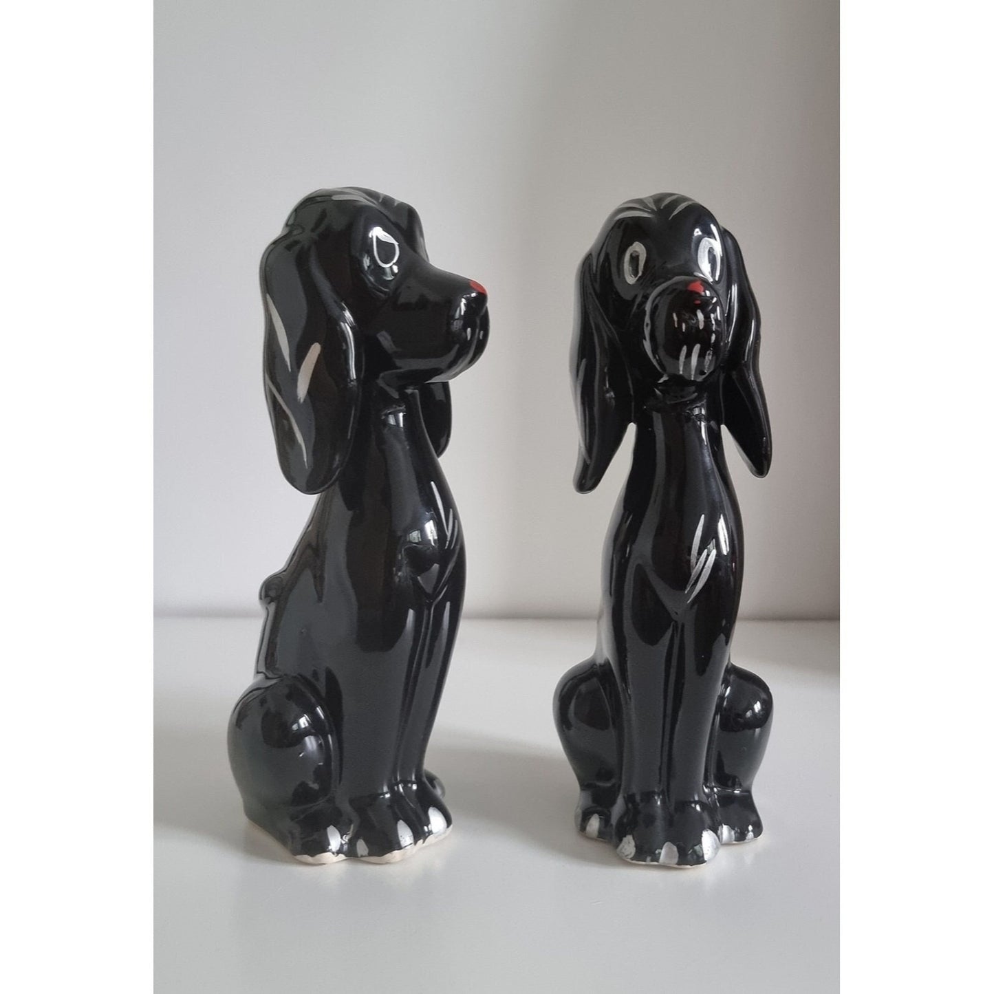 Pair Of Mid-Century Retro Dog Figurines