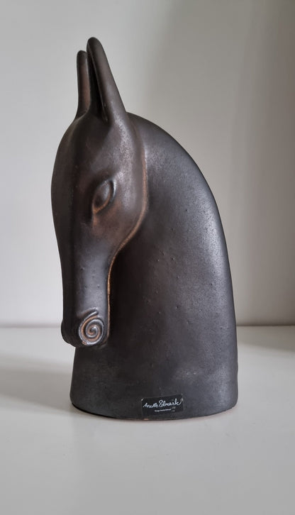 90's Vintage Ikea 'BRODD' Horse Head Sculpture Designed By ANETTE EDMARK