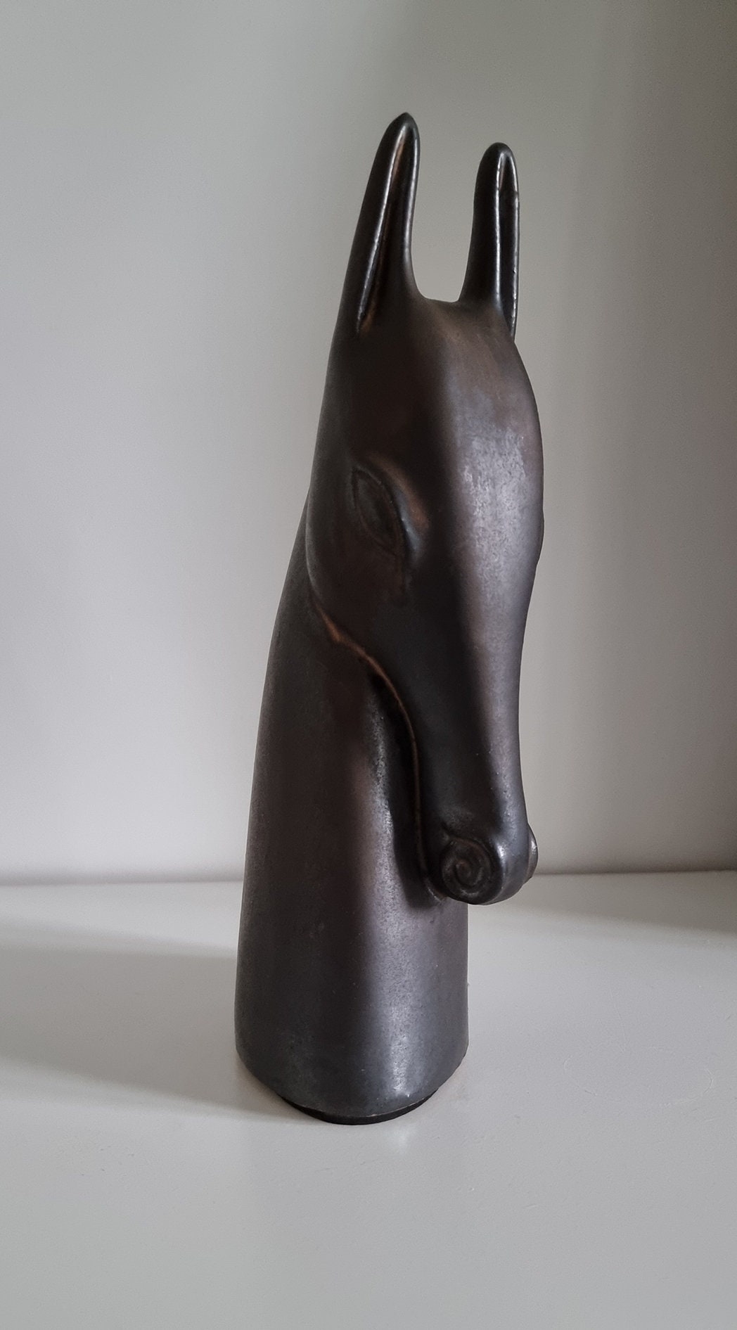 90's Vintage Ikea 'BRODD' Horse Head Sculpture Designed By ANETTE EDMARK