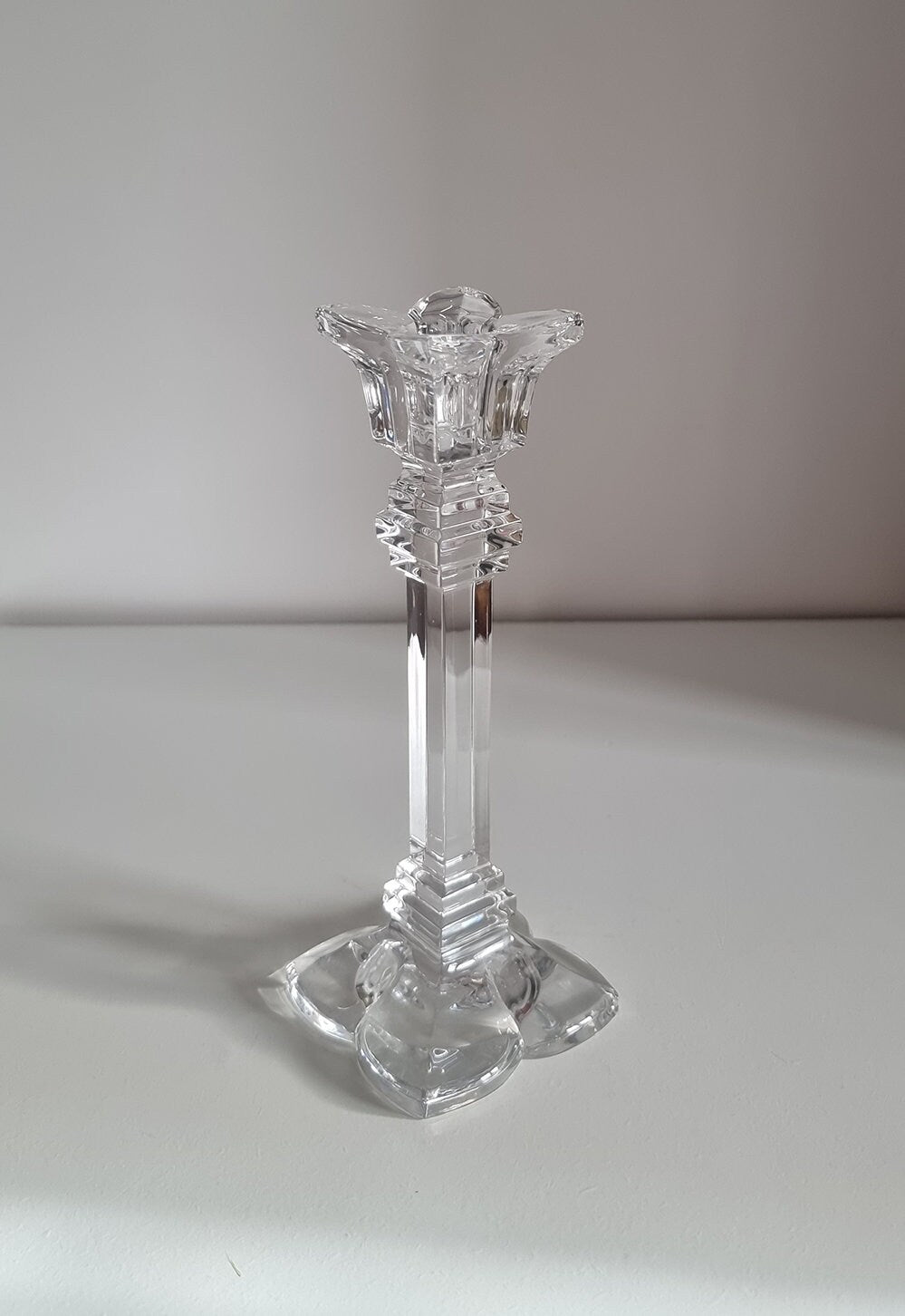 Vintage Nachtmann Crystal Candlestick Holder